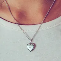 Childrens’ Precious Forever Heart Locket in Sterling Silver with Chain