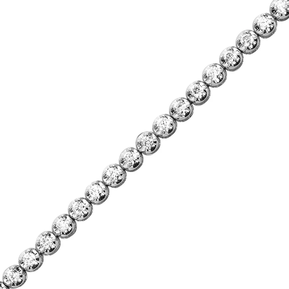 Tennis Bracelet with 1.00 Carat TW of Diamonds in 10kt White Gold