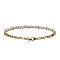 Tennis Bracelet with 1.00 Carat TW of Diamonds in 10kt Yellow Gold