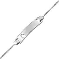 7” Box ID Bracelet in Sterling Silver