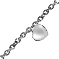 Link Heart Bracelet in Stainless Steel