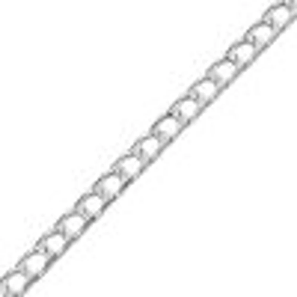 22″-24″ Square Curb Chain Sterling Silver