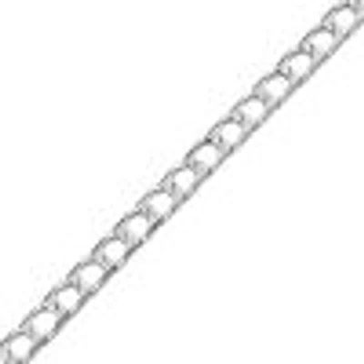 22″-24″ Square Curb Chain Sterling Silver