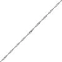 18″-22″ Singapore Chain Sterling Silver