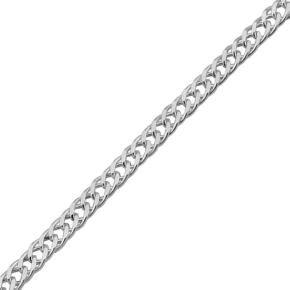 20″-22″ Double Curb Chain Sterling Silver