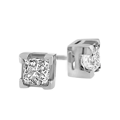 Stud Earrings with .50 Carat TW of Diamonds in 14kt Gold