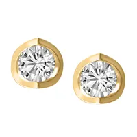 Stud Earrings with Carat TW of Diamonds in 14kt Gold