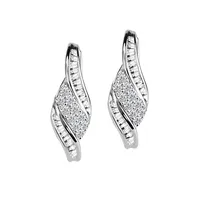 Earrings with 1.00 Carat TW of Diamonds 10kt White Gold