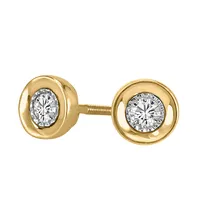 Earrings with .10 Carat TW of Diamonds 10kt Yellow Gold