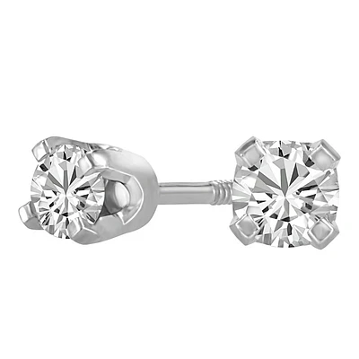 Stud Earrings with Carat TW of Diamonds in 14kt Gold