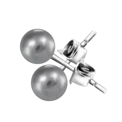 6mm Pearl Stud Earrings in Sterling Silver