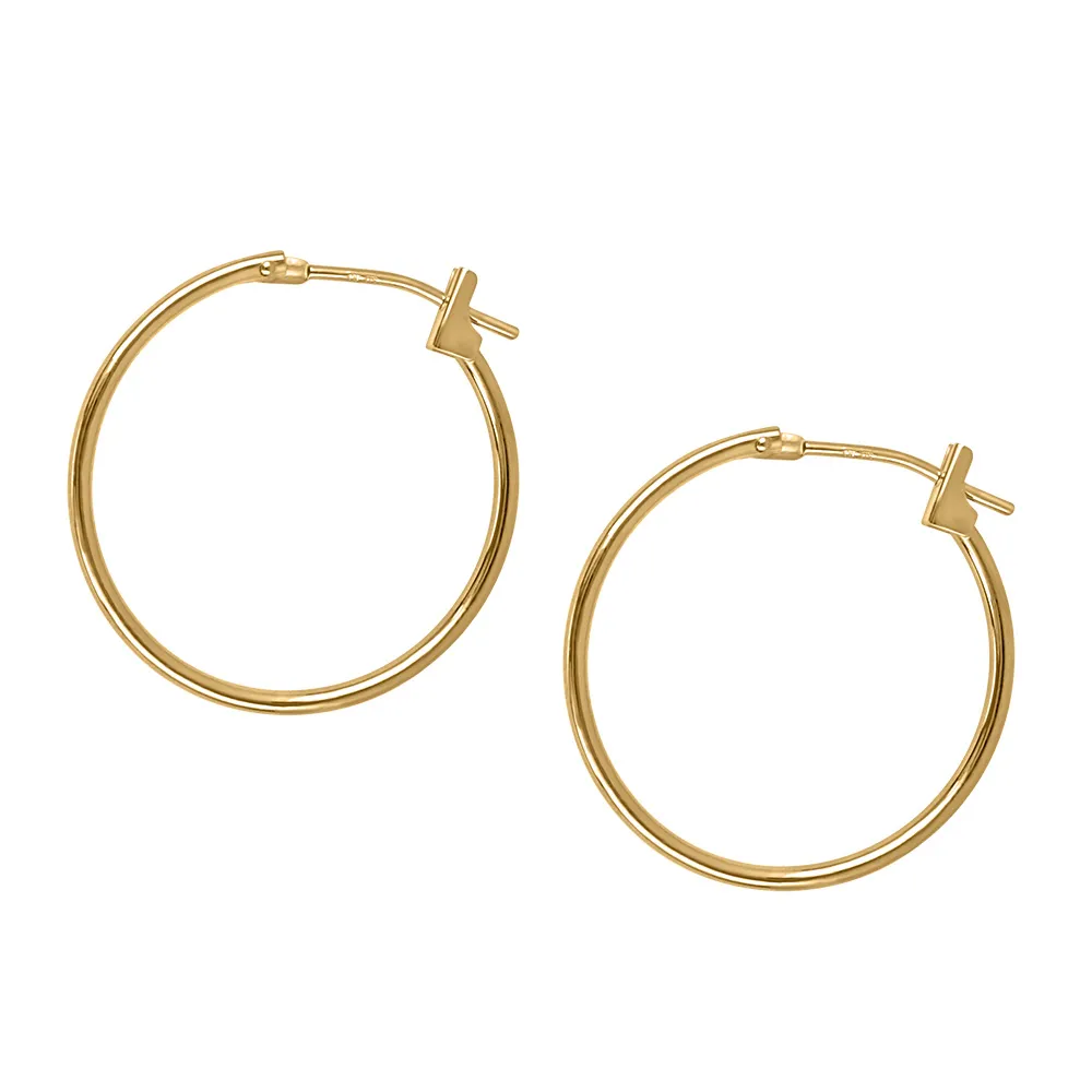 16MM Hoop Earrings in 10kt Yellow Gold