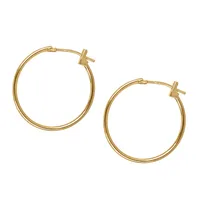 16MM Hoop Earrings in 10kt Yellow Gold