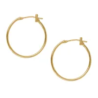 21MM Hoop Earrings 10kt Yellow Gold