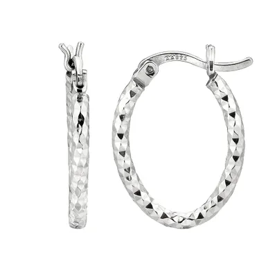 Hoop Earrings in Sterling Silver