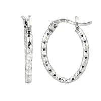 Hoop Earrings in Sterling Silver