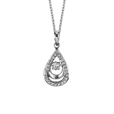 Luminance Canadian Diamond Pendant with Carat TW of Diamonds 10kt Gold Chain