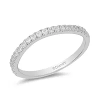 Enchanted Disney Wedding Band with .20 Carat TW of Diamonds 14kt White Gold