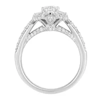 Enchanted Disney Elsa Engagement Ring with .63 Carat TW of Diamonds 14kt White Gold