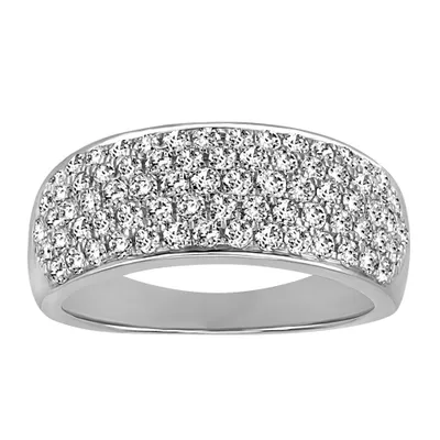 Ring with 1.00 Carat TW of Diamonds in 10kt White Gold