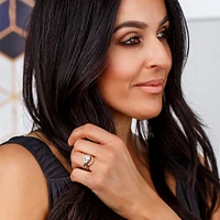 Stackable Contour Ring with .17 Carat TW of Diamonds in 14kt Gold