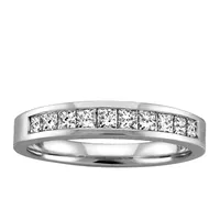 Matching Wedding Band with .45 Carat TW of Diamonds in 14kt White Gold