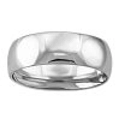 6MM Comfort Fit Wedding Band 10kt White Gold