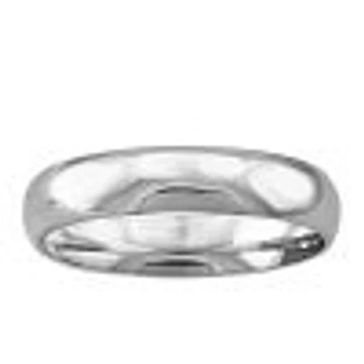 4MM Comfort Fit Wedding Band 10kt White Gold