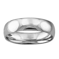 5MM Comfort Fit Wedding Band 10kt White Gold