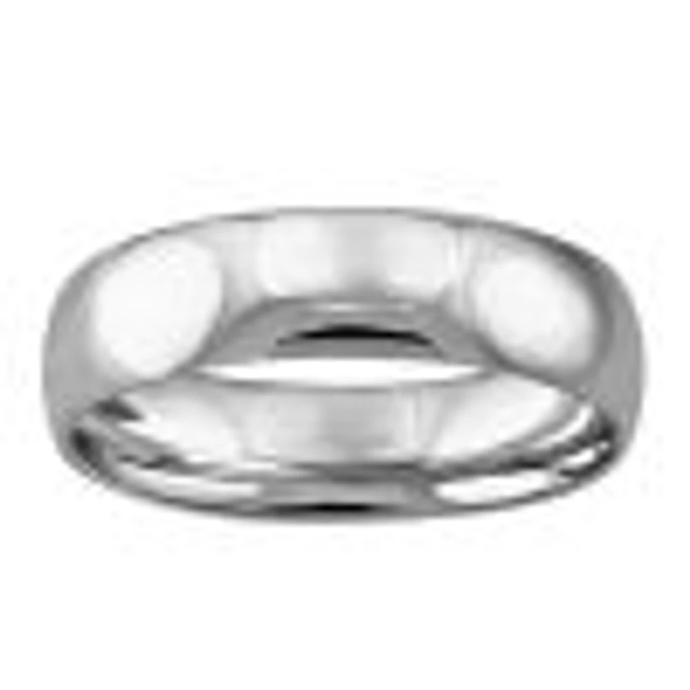 5MM Comfort Fit Wedding Band 10kt White Gold