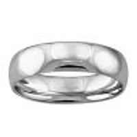 5MM Comfort Fit Wedding Band 10kt White Gold