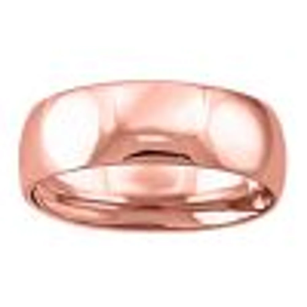 6MM Comfort Fit Wedding Band 10kt Rose Gold