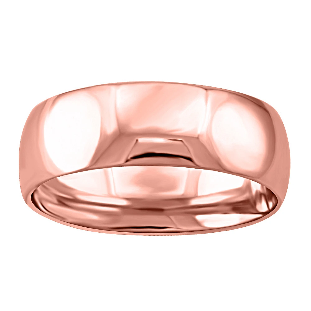 6MM Comfort Fit Wedding Band 10kt Rose Gold