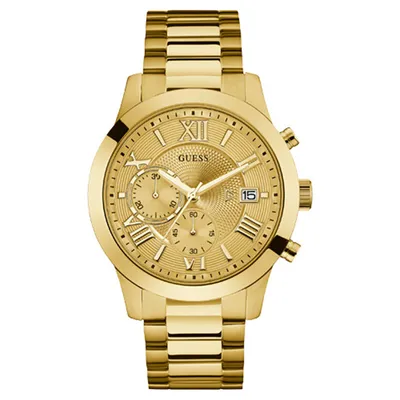 Guess Men’s Gold Tone Chronograph Watch