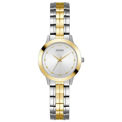 Guess Women’s Two Tone White Dial Watch