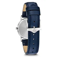 Women’s Bulova Classic Blue Leather Strap Watch