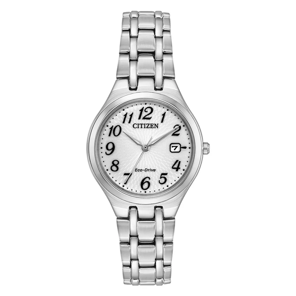 Ladies Citizen Eco Drive Corso Silver Tone Watch