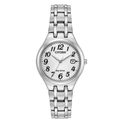 Ladies Citizen Eco Drive Corso Silver Tone Watch