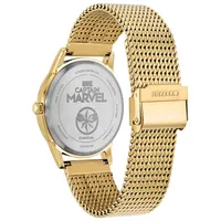 Women’s Citizen Eco-Drive Gold Tone Captain Marvel Watch