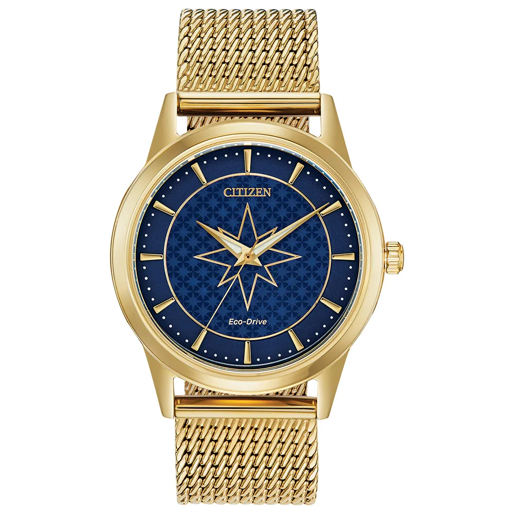 Women’s Citizen Eco-Drive Gold Tone Captain Marvel Watch