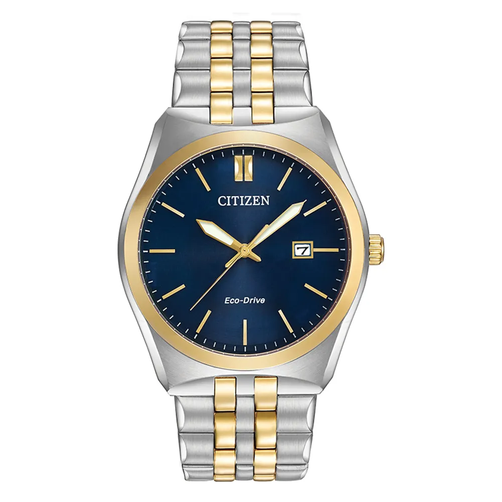 Mens Citizen Eco Drive Corso Two Tone Watch