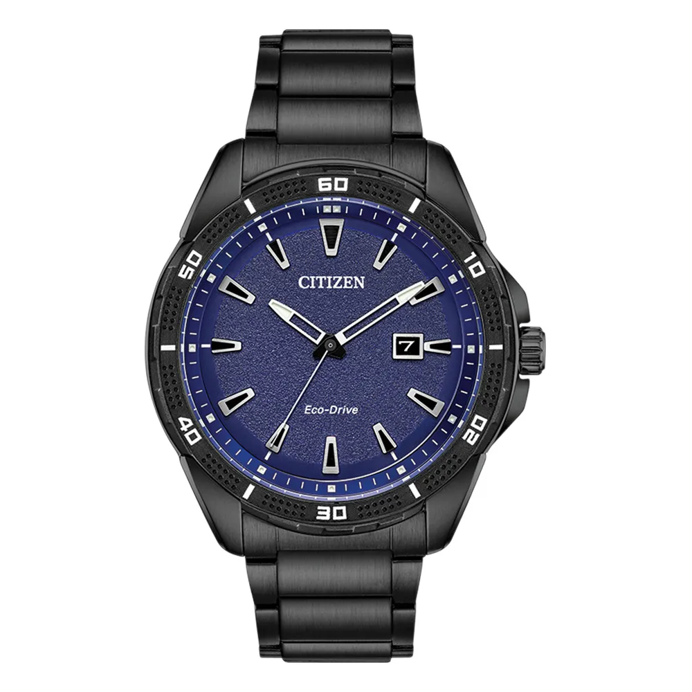 Mens Citizen Eco Drive AR Black Tone Watch