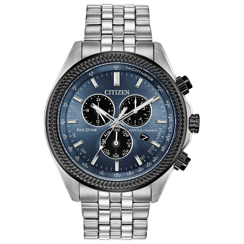 Men’s Citizen Eco-Drive Brycen Silver Tone Watch