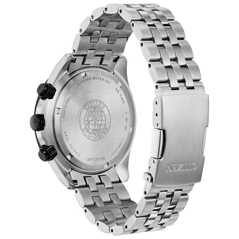 Men’s Citizen Eco-Drive Brycen Silver Tone Watch