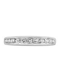 Wedding Band with Carat TW of Diamonds in 14kt White Gold