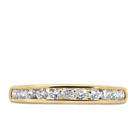 Wedding Band with Carat TW of Diamonds in 14kt Yellow Gold