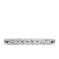 Wedding Band with .15 Carat TW of Diamonds in 14kt White Gold