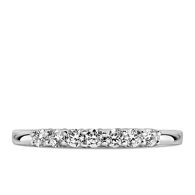 Fire of the North Wedding Ring with Carat TW of Diamonds in 14kt White Gold