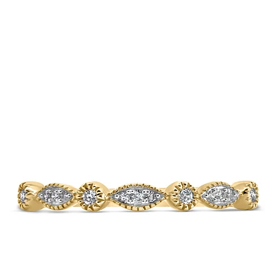 Stackable Ring with .07 Carat TW of Diamonds 10kt Gold