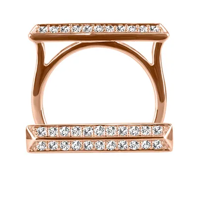 Ring with .35 Carat TW of Diamonds in 10kt Rose Gold